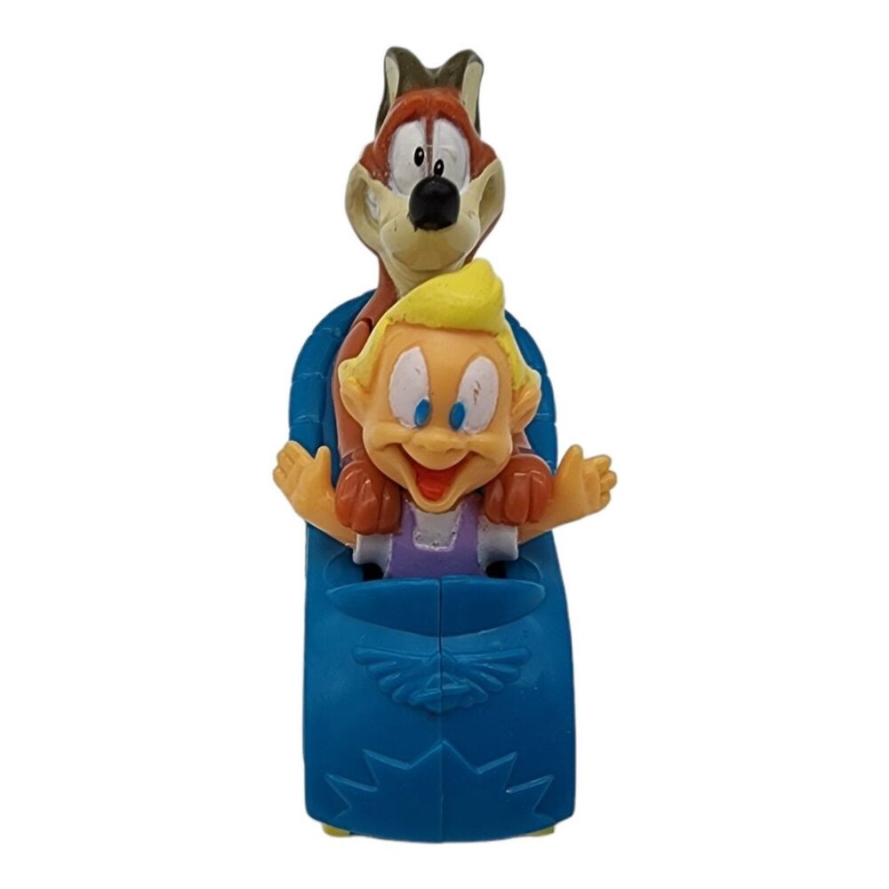 Vintage 1993 McDonald's Animaniacs Mindy & Buttons Wild Ride Happy Meal Toy